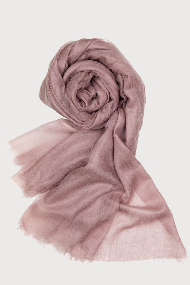 Bel Cashmere | Fular ultra fino de cashmere en color rosa oscuro