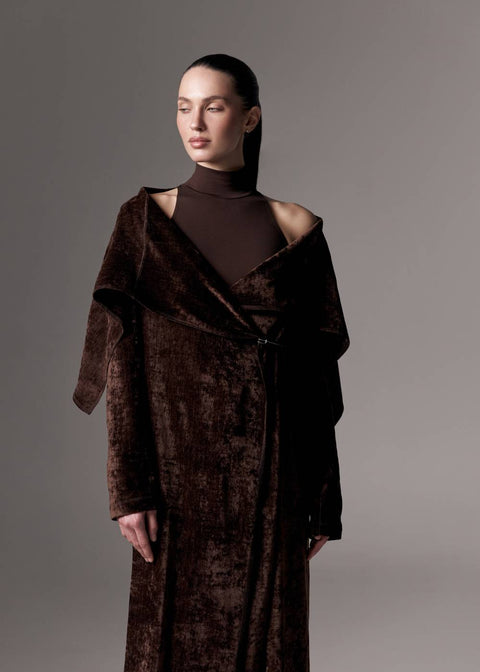 Kołosowa | Kopertowa sukienka z kołnierzykiem