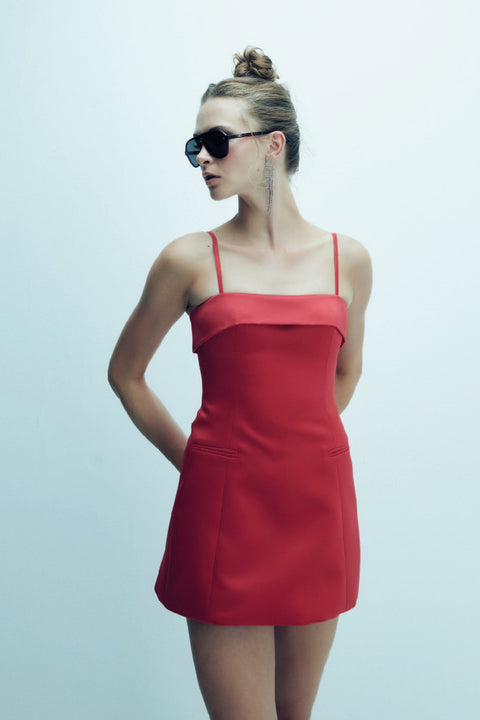 Nazli Ceren | Gaia Mini Dress red