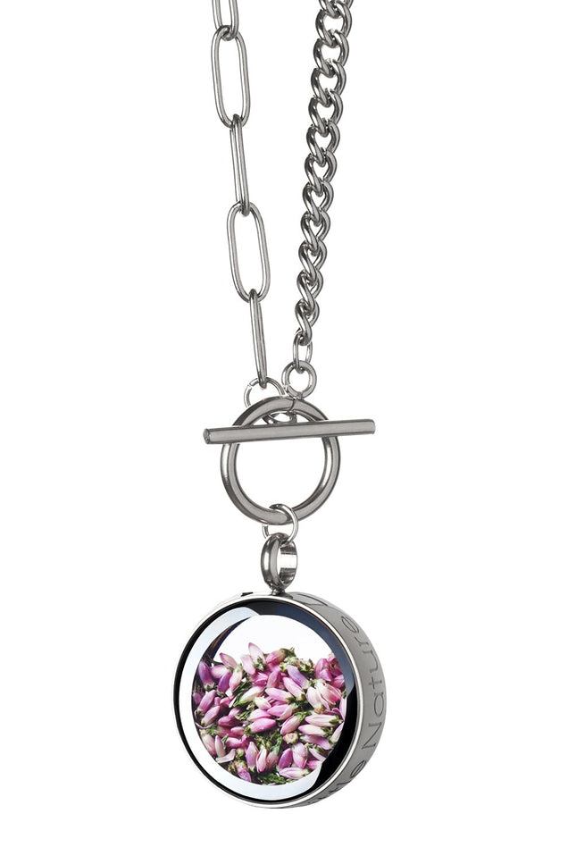 My Little Nature I Handmade Heather Necklace with Toggle Clasp - Nature-Inspired Jewelry