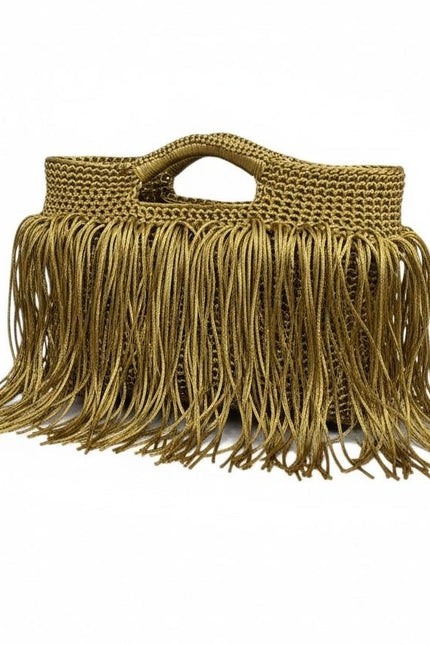 Springmoonatelier | Handmade Tassel Crochet Statement Bag – Evening & Special Occasion Bag