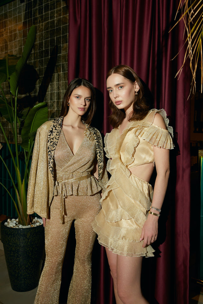 Petra Petrova | Gold Wrap Top Blake