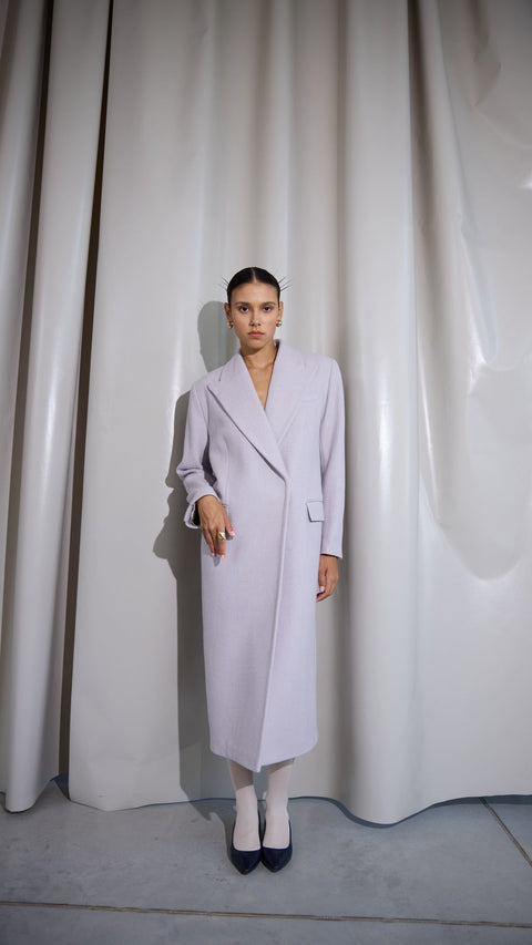 BÚDZIKO | COPENHAGEN WOOLEN LAVENDER COAT