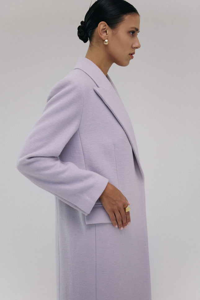 BÚDZIKO | COPENHAGEN WOOLEN LAVENDER COAT