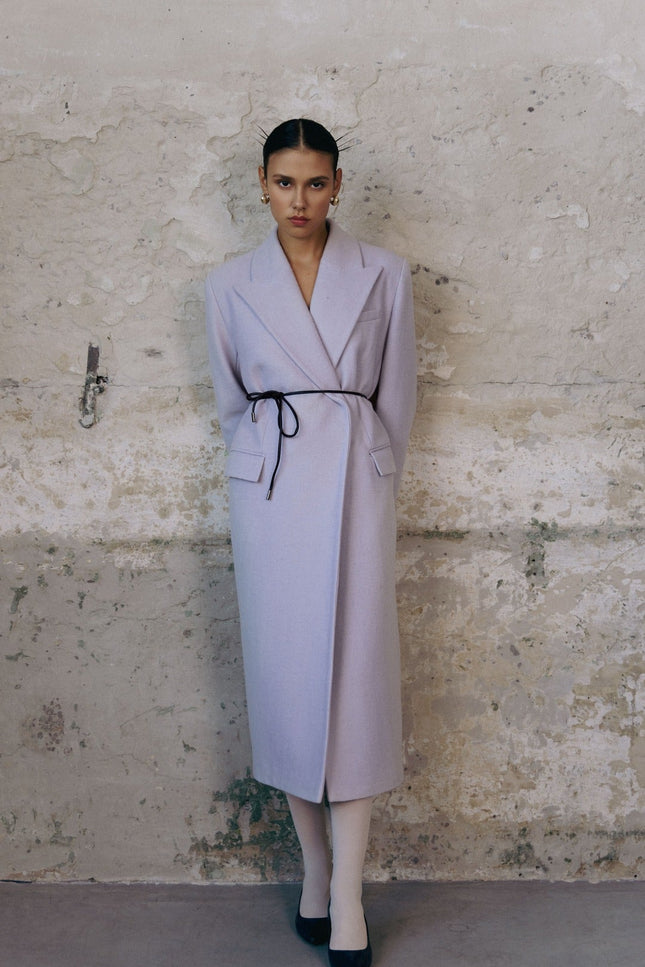 BÚDZIKO | COPENHAGEN WOOLEN LAVENDER COAT
