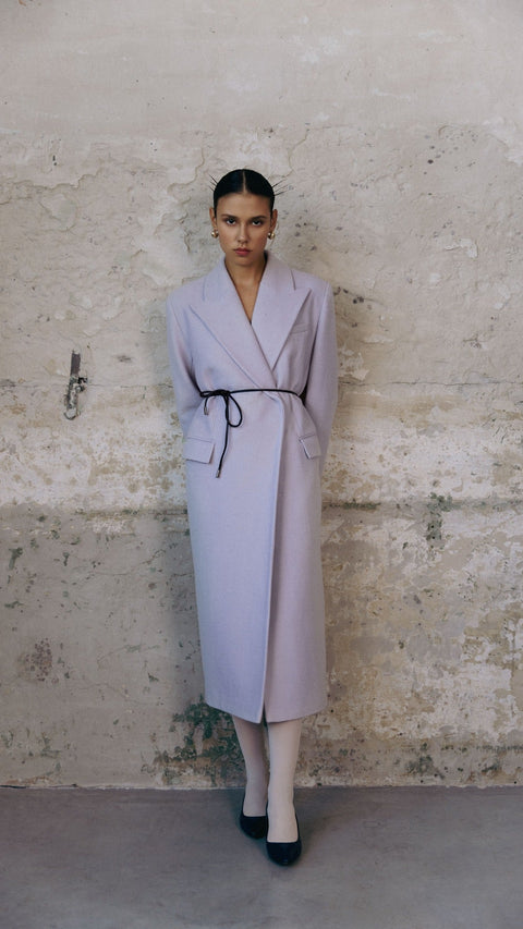 BÚDZIKO | COPENHAGEN WOOLEN LAVENDER COAT