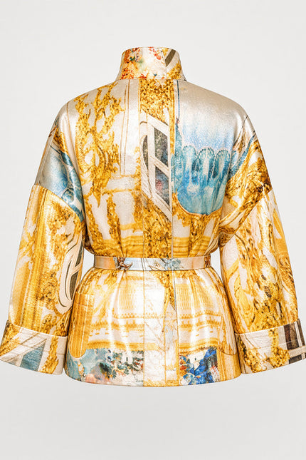 Square Boxy jacket - Golden Roof