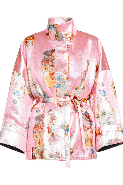 Square Boxy Jacket - Sicily Powderpink