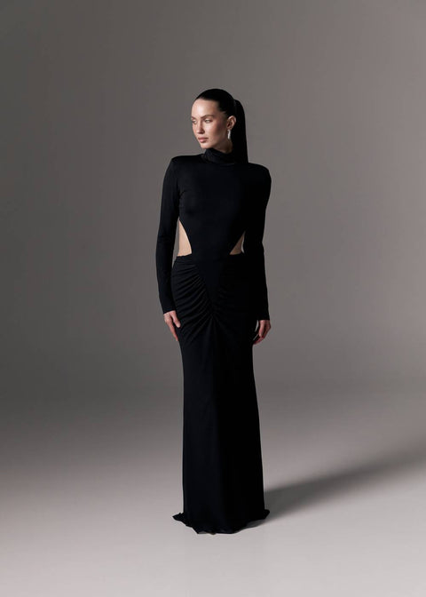 Kolosova | Sukienka maxi z długimi rękawami