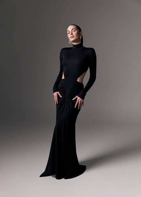 Kolosova | Sukienka maxi z długimi rękawami