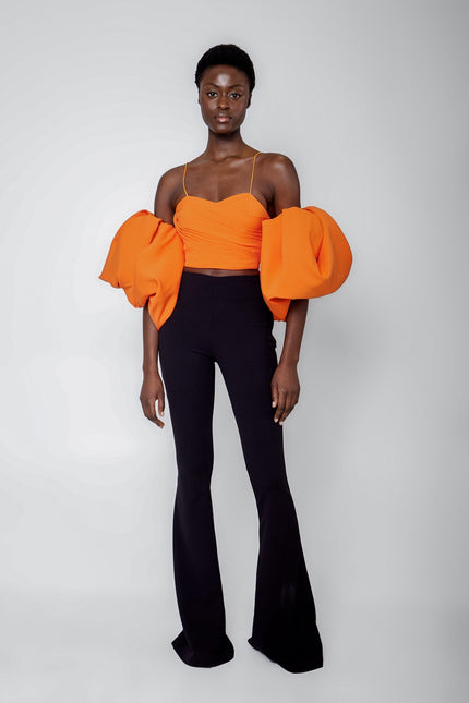 Anitabel | IDA CROP TOP WITH DETACHABLE BALLOON SLEEVES