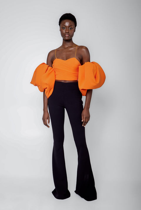 Anitabel | IDA CROP TOP WITH DETACHABLE BALLOON SLEEVES