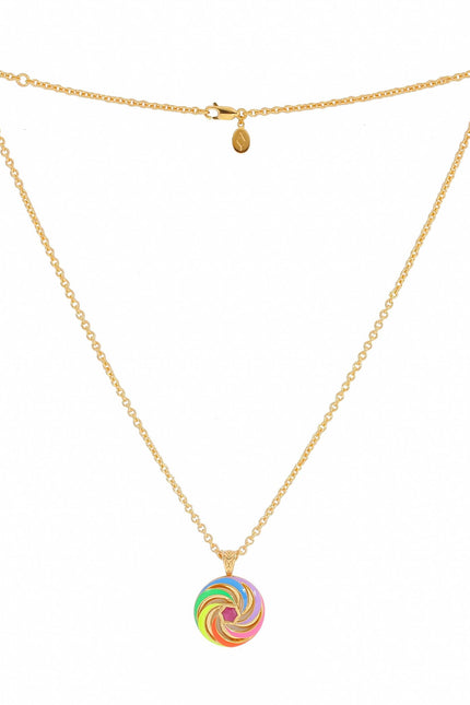 Après Youth I Catherine Spinning Enamel Necklace