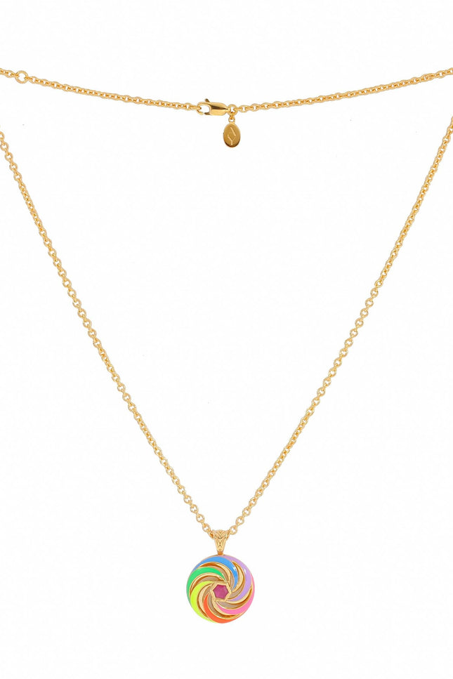 Après Youth I Catherine Spinning Enamel Necklace