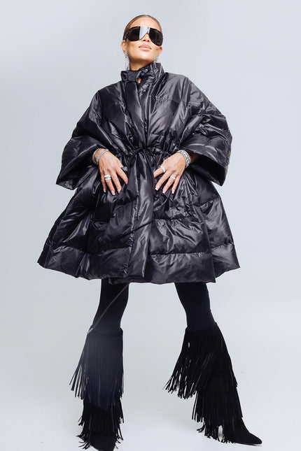 Oversized Puffer Coat – Black