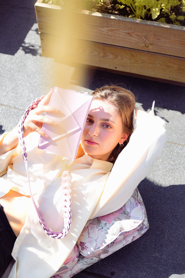 Gerda Retter Design | Facet Clutch with venice strap