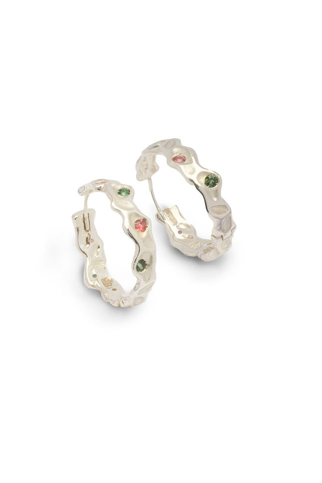 Generazione Zordan | Big Circular Hoops Silver Multi