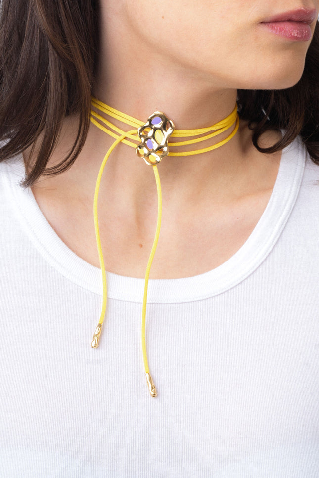 Generazione Zordan | Choker 24 Violet & Yellow