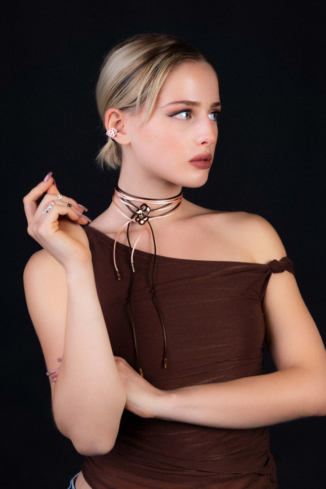 Generazione Zordan | Choker 24 Brown & Pink