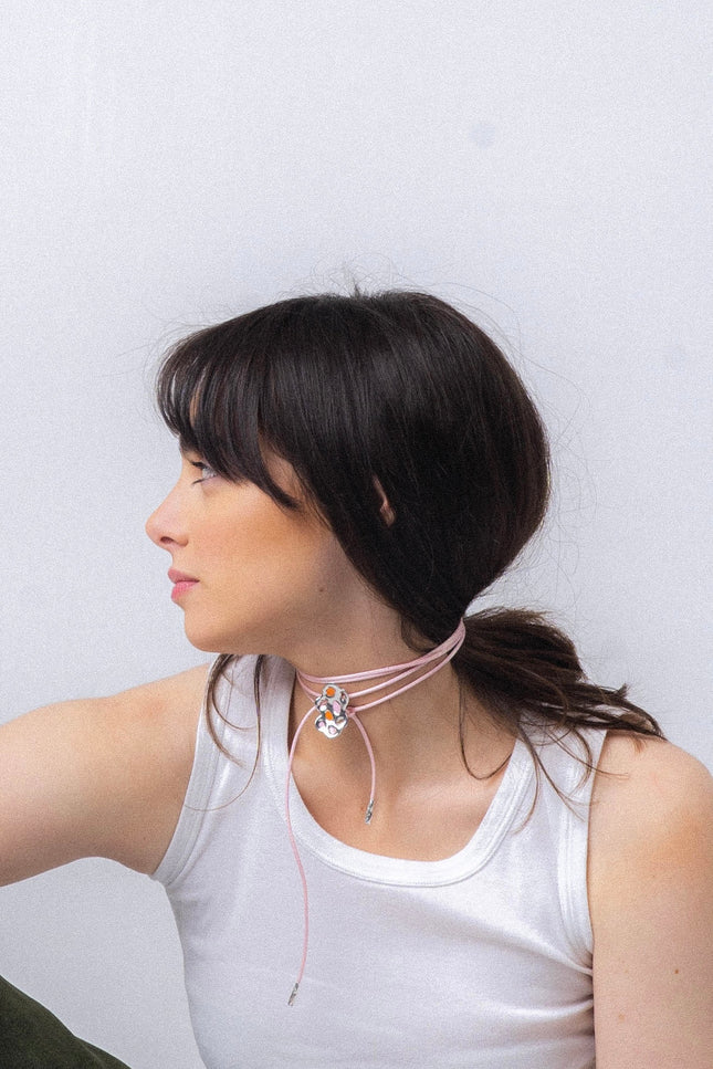 Generazione Zordan | Choker 24 Orange & Pink