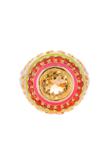 Après Youth I Firework Statement Ring - Orange