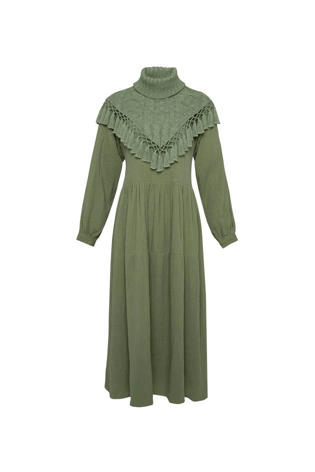 State Of Georgia I THE DYLAN COTTON MAXI DRESS- SAGE GREEN