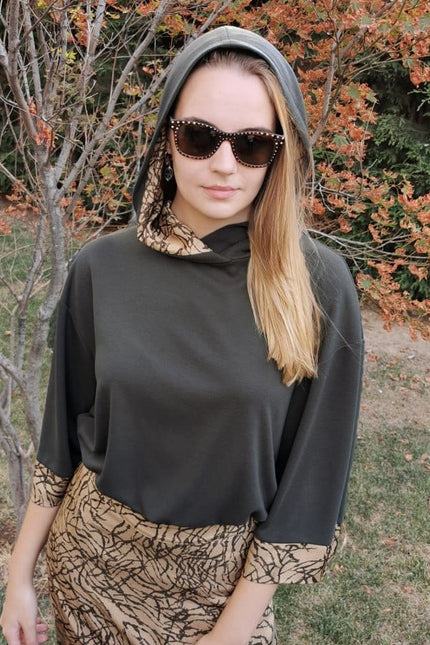 Lalipop Design | Knitted Khaki Hoodie