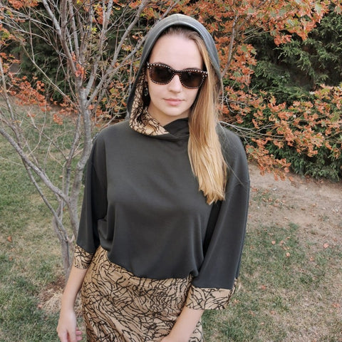 Lalipop Design | Knitted Khaki Hoodie