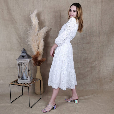 Lalipop Design | Embroidered Midi Dress