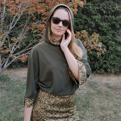 Lalipop Design | Knitted Khaki Hoodie