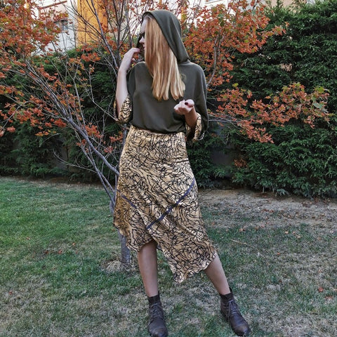 Lalipop Design | Knitted Khaki Hoodie