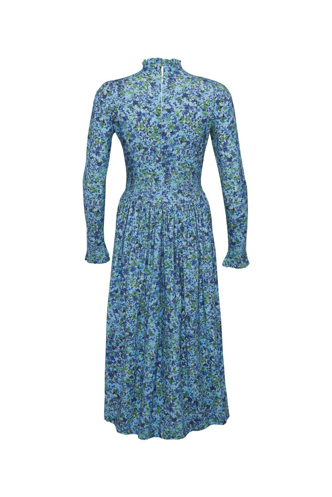 State Of Georgia I THE TMAPLA MIDI DRESS - FLORAL EXPLOSION BLUE