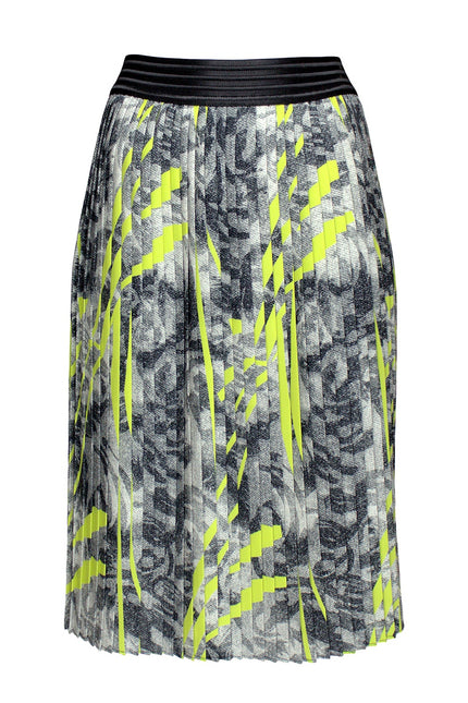 Lalipop Design | Abstract Printed Pleated Midi Skirt