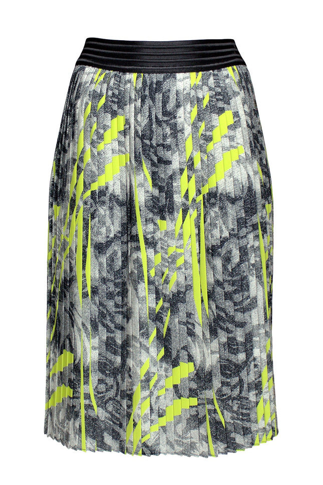 Lalipop Design | Abstract Printed Pleated Midi Skirt