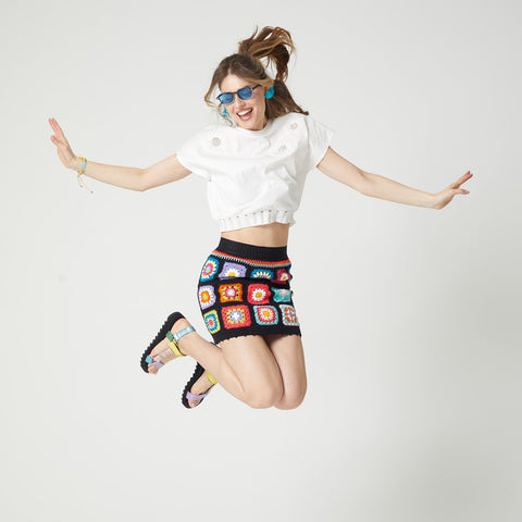 Lalipop Design | Spódniczka mini ręcznie robiona na szydełku