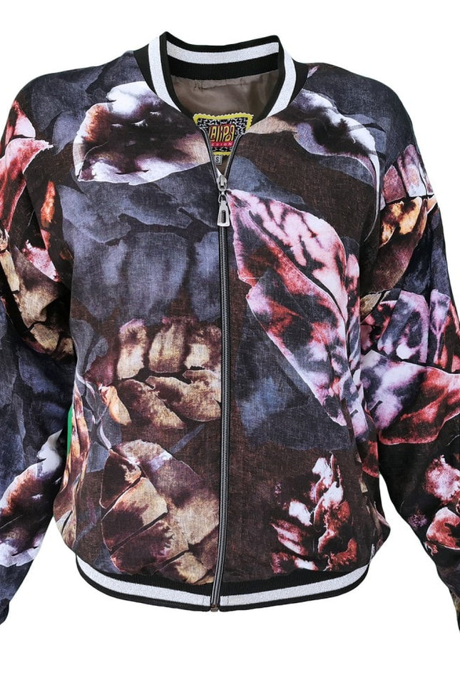 Lalipop Design | Bomber with Leaf Prints