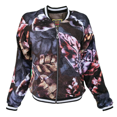 Lalipop Design | Kurtka typu bomber z nadrukami liści