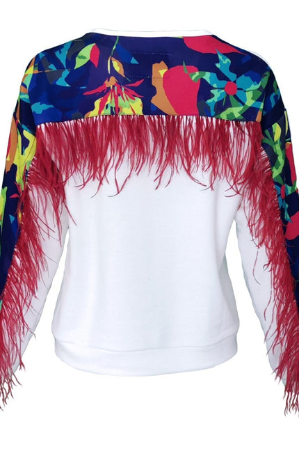 Lalipop Design | Sweatshirt with Digital Print On The Back Yoke