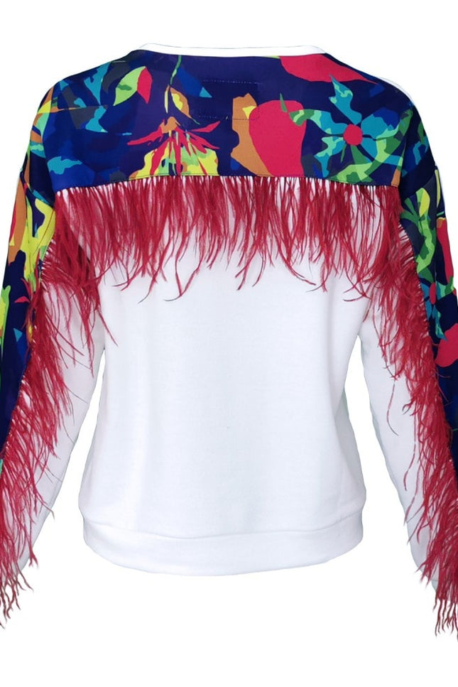 Lalipop Design | Sweatshirt with Digital Print On The Back Yoke