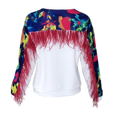 Lalipop Design | Sweatshirt with Digital Print On The Back Yoke