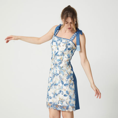 Lalipop Design | Sukienka mini z wiązanymi ramiączkami