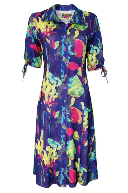 Lalipop Design | Digital Print Knitted Shirt Midi Dress