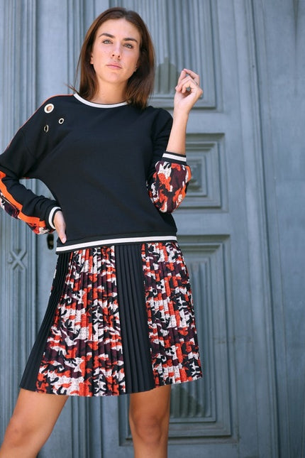 Lalipop Design | Bluza z oczkami na sznurówki i cyfrowym nadrukiem