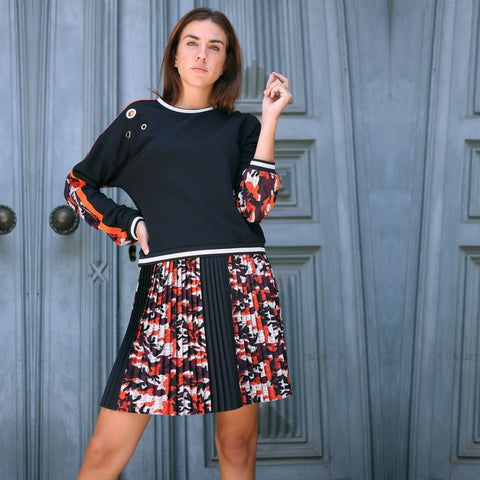 Lalipop Design | Bluza z oczkami na sznurówki i cyfrowym nadrukiem