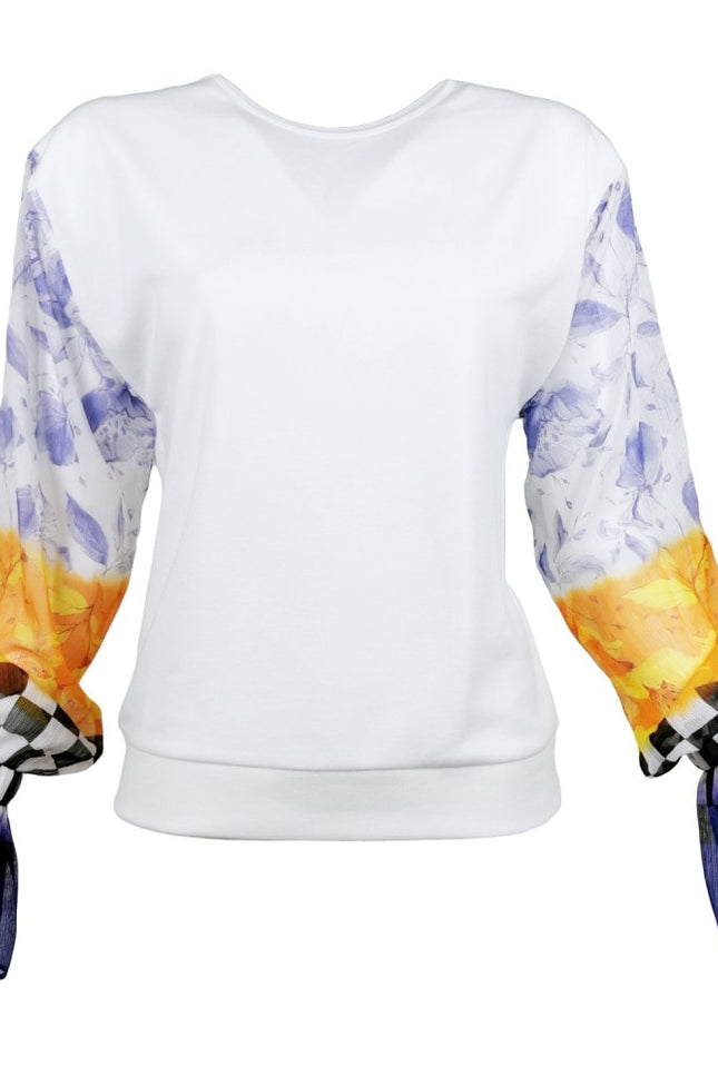 Lalipop Design | Blouse with Crinkle Chiffon Sleeves
