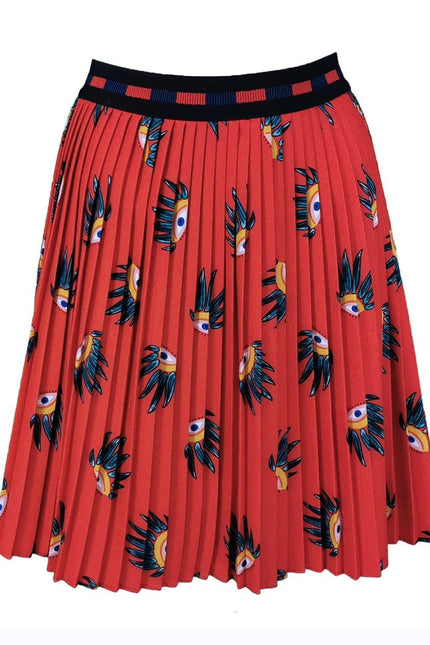 Lalipop Design | Eyes On Pleated Mini Skirt