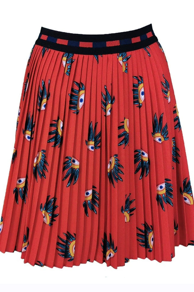 Lalipop Design | Eyes On Pleated Mini Skirt