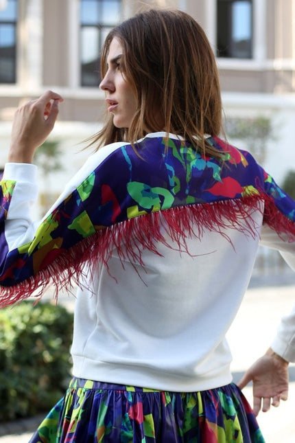 Lalipop Design | Sweatshirt with Digital Print On The Back Yoke