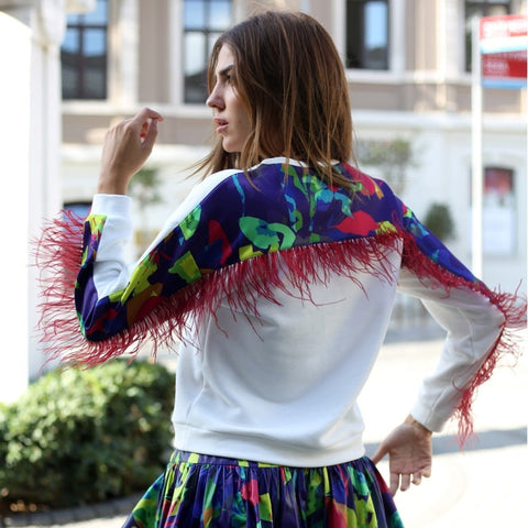 Lalipop Design | Sweatshirt with Digital Print On The Back Yoke