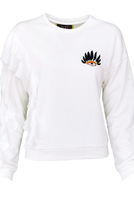 Lalipop Design | Bluza z nadrukiem z falbanką